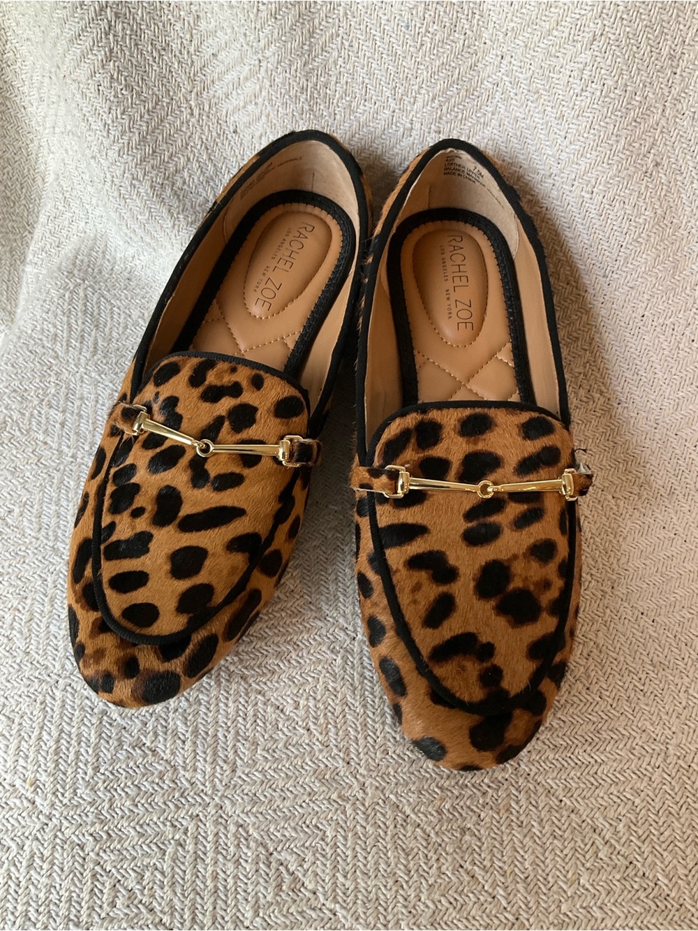 Rachel Zoe Leopard Print Loafers - Brown